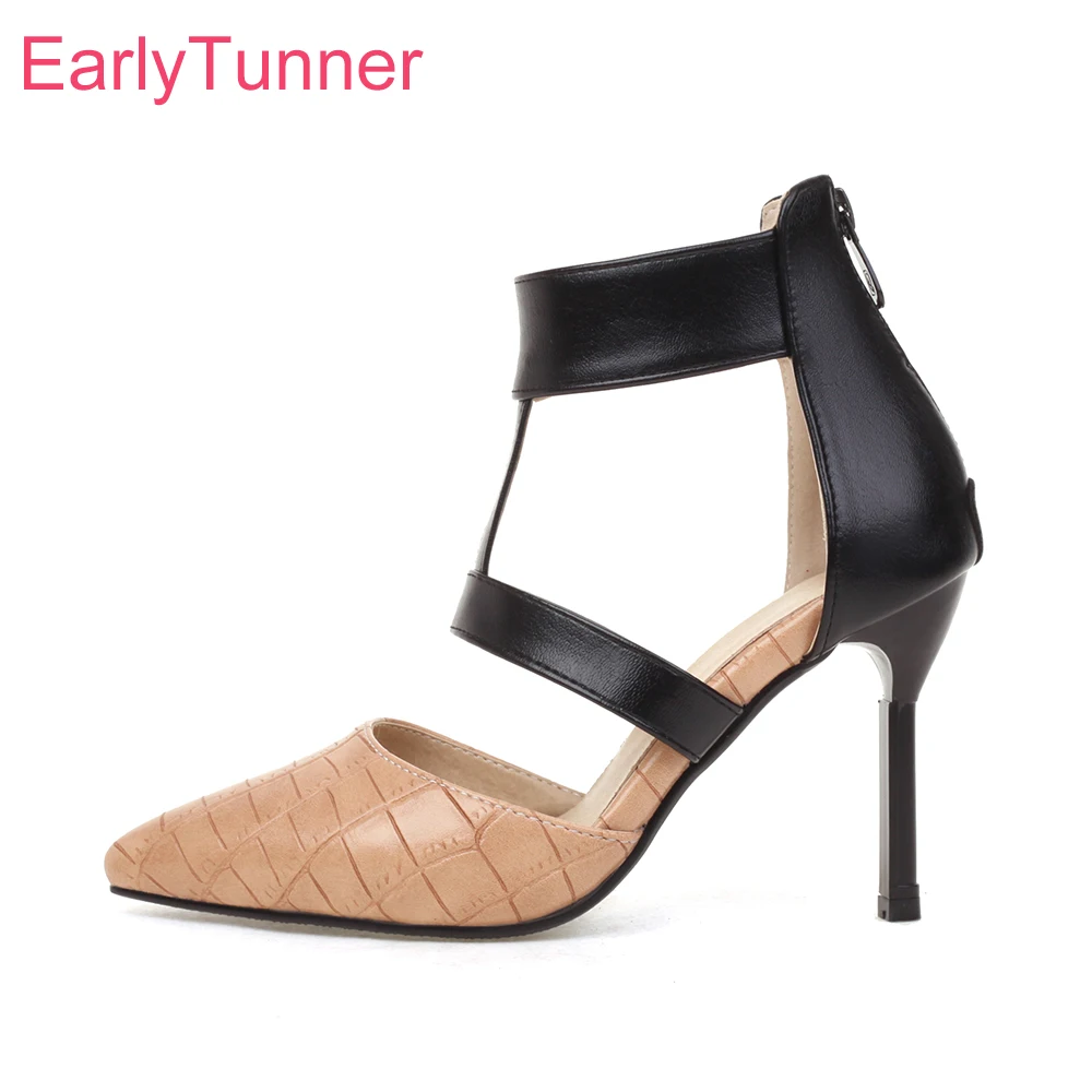Women'S Shoes In Size 12 - New Summer Mature Beige Black Women
