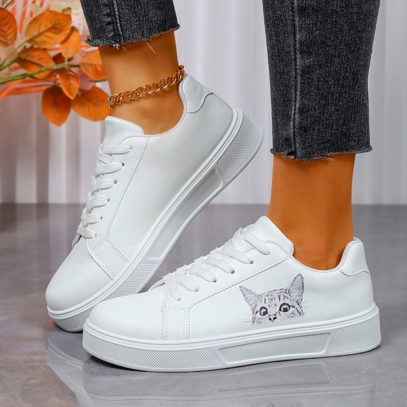 Women Shoes Nb - Summer New Cat Pattern Shoes for