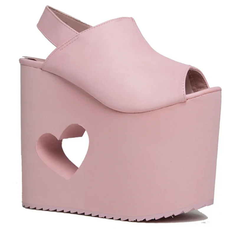 Platform Back Strap High Heel  - Women Shoes Size Chart review and price