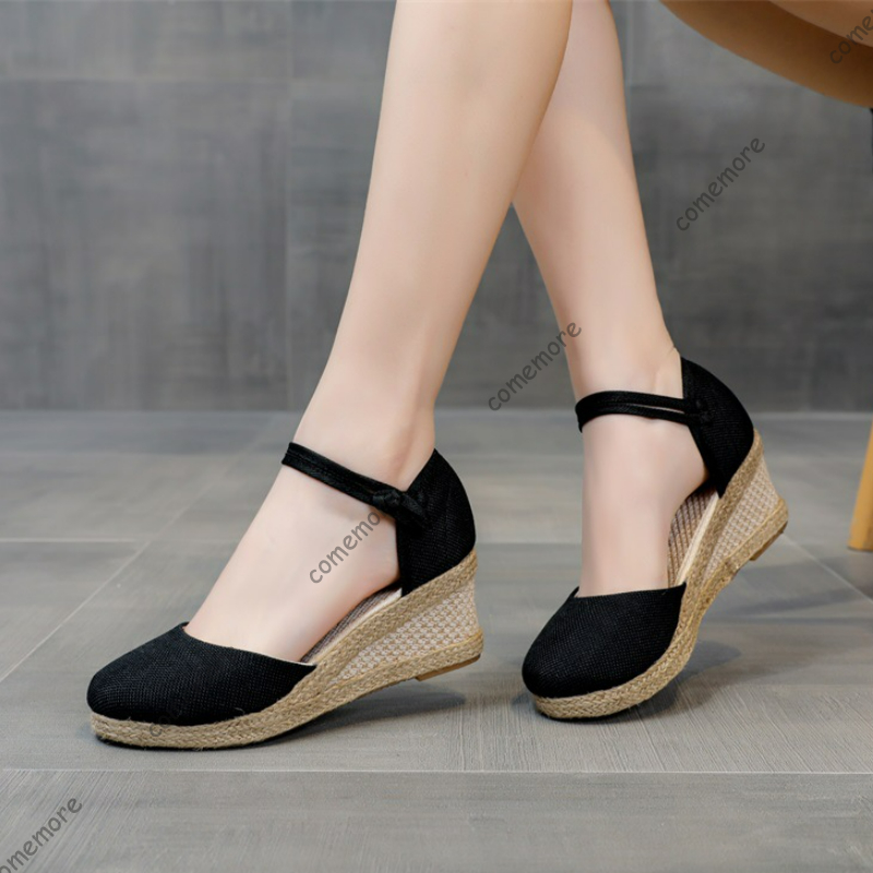 Comemore Sandals High Heel Sum - Espadrille Wedge Shoes review and price