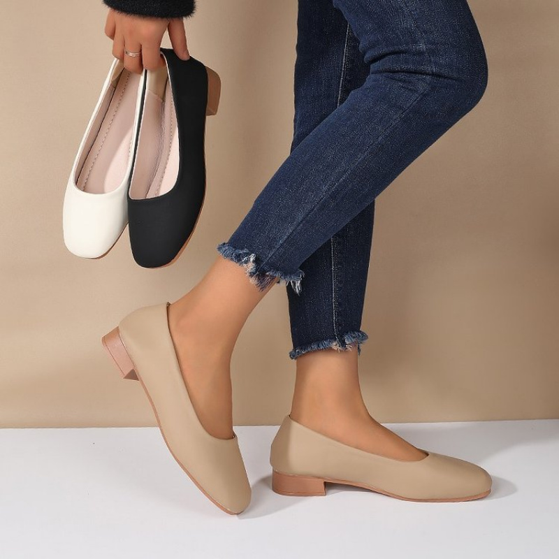 Soft Leather Round Toe Slip-On - Women'S Heels review and price