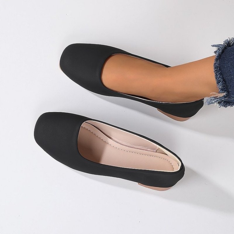 Soft Leather Round Toe Slip-On - Women'S Heels review and price