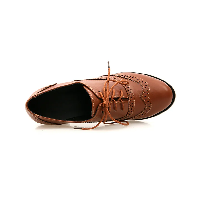 British Women Oxfords High Blo - Oxford Lace Up Women review and price