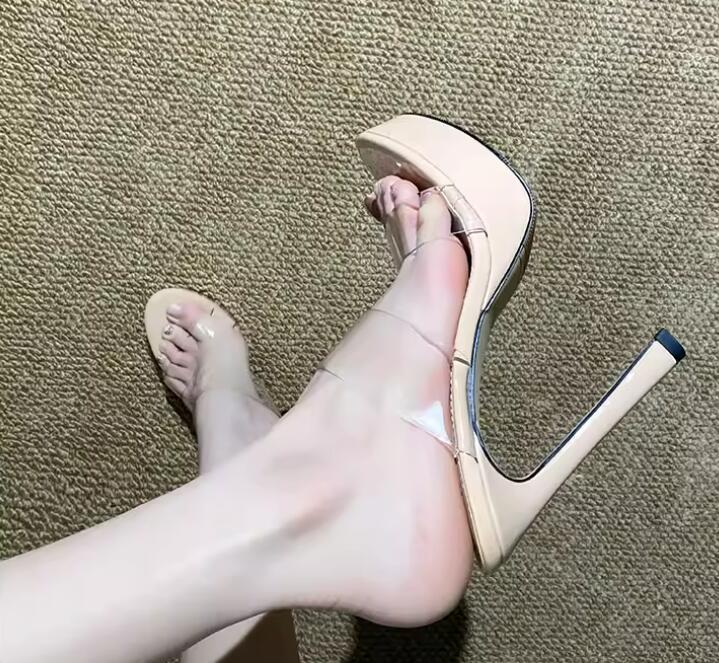 Clear PVC Strap 12/10 cm high  - Women'S Shoes In Size 12 review and price