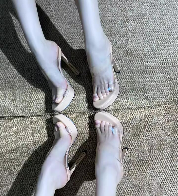 Clear PVC Strap 12/10 cm high  - Women'S Shoes In Size 12 review and price