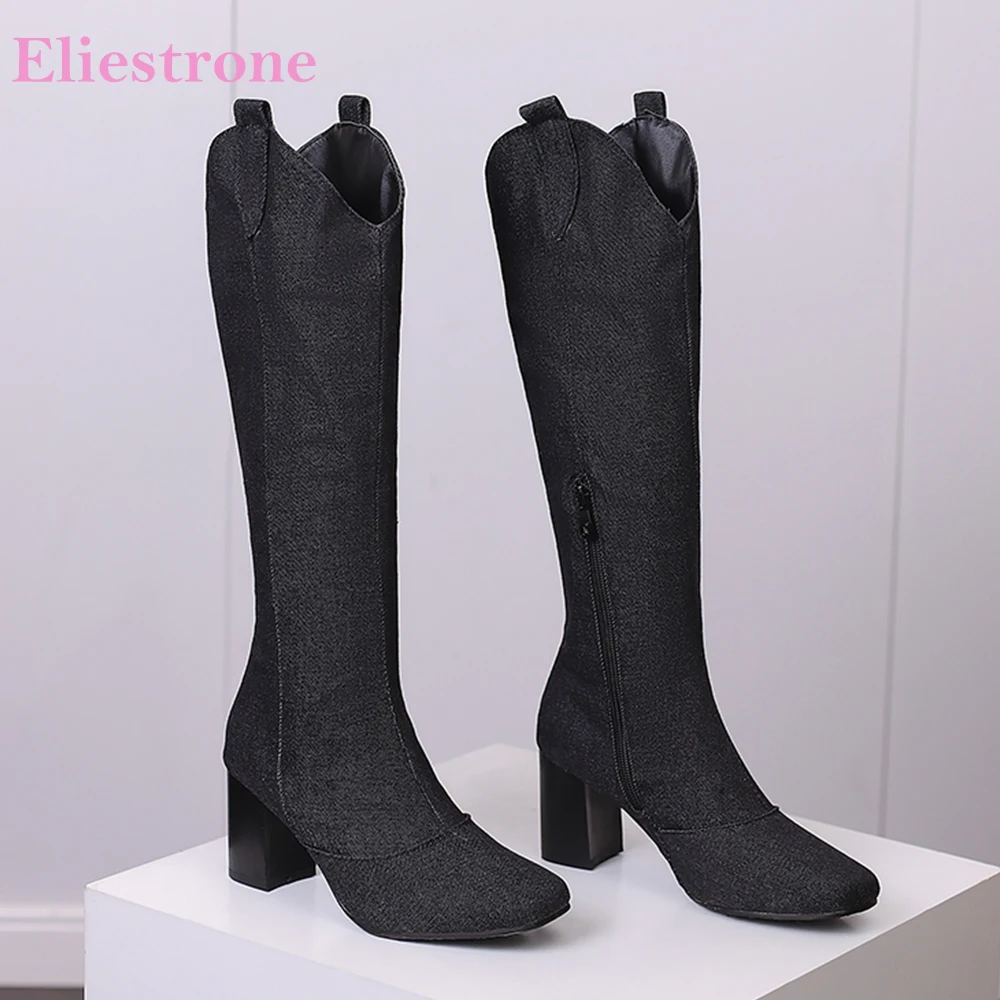 New Winter Black Blue Women Kn - Women'S Shoes In Size 12 review and price