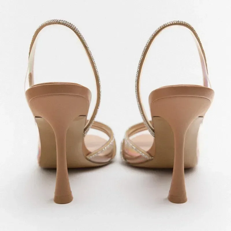 Luxury Rhinestone Strap PVC Sl - Metallic Heel Sandal review and price