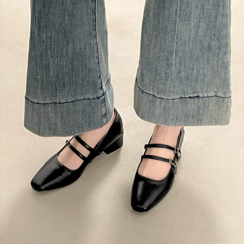 Square Toe Low Heel Women Silv - Women'S Heels review and price
