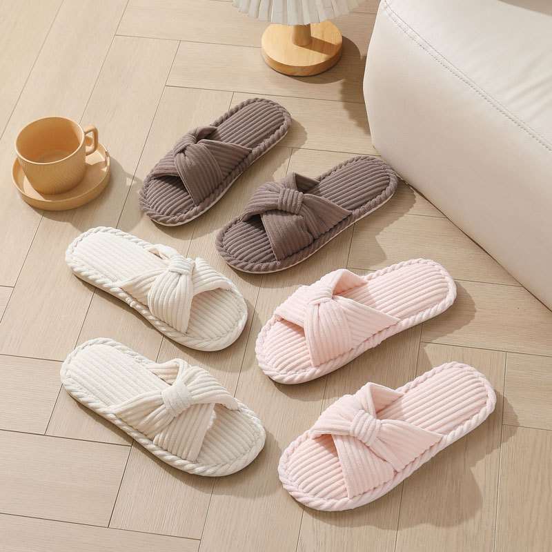 Corduroy Cross Strap Home Slip - Women'S Shoes Non Slip review and price