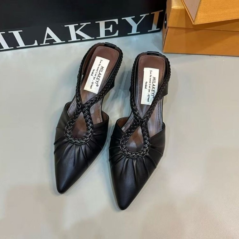 Pointed Toe Mule Heel Sandals  - Women Shoes Nb review and price